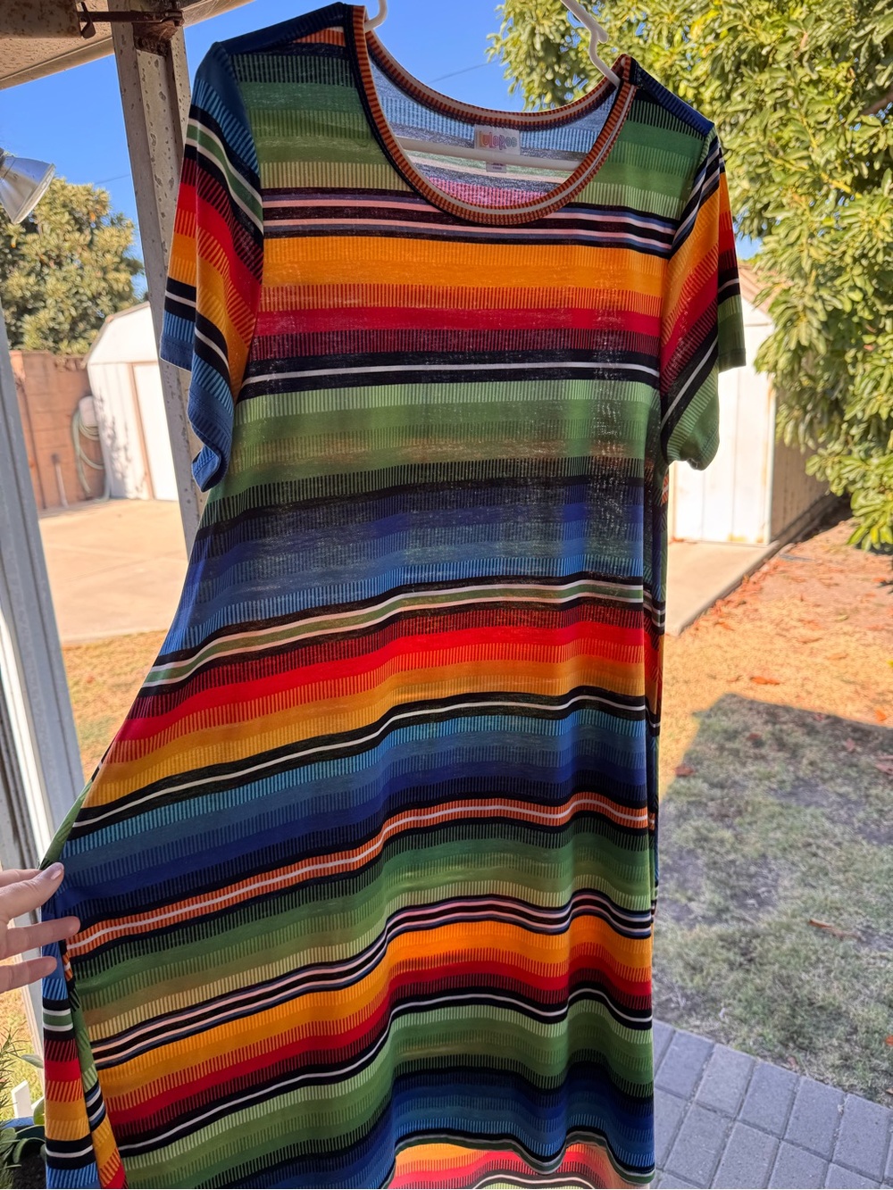 LuLaRoe Carly dress Zarape print